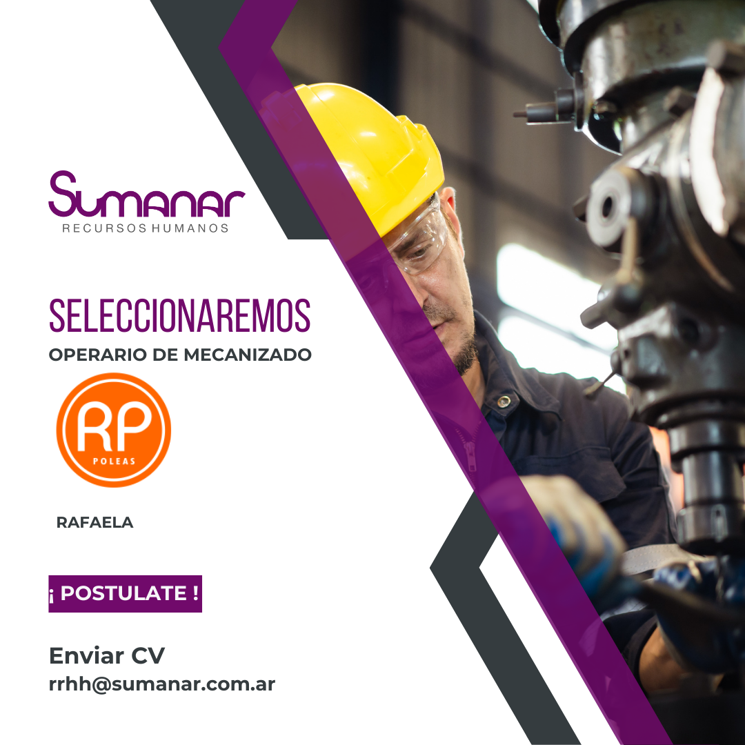 OPERARIO DE MECANIZADOBÚSQUEDA CERRADA&nbsp;